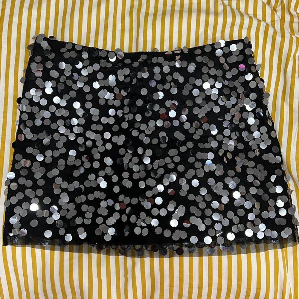 Wet Seal Sequin Mini Skirt